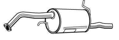 Глушитель выхлопных газов конечный