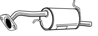 Глушитель выхлопных газов конечный