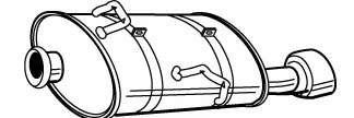Глушитель выхлопных газов конечный