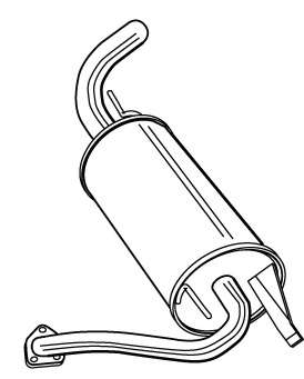 Глушитель выхлопных газов конечный