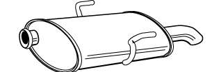 Глушитель выхлопных газов конечный