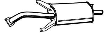 Глушитель выхлопных газов конечный