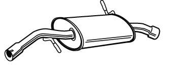 Глушитель выхлопных газов конечный