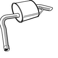 Глушитель выхлопных газов конечный