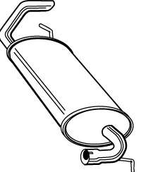 Глушитель выхлопных газов конечный