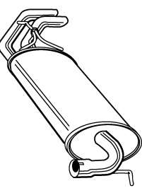 Глушитель выхлопных газов конечный