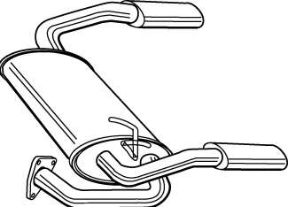 Глушитель выхлопных газов конечный