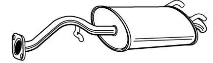 Глушитель выхлопных газов конечный