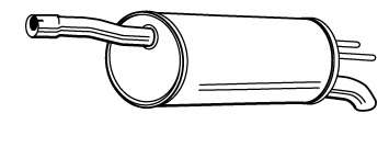 Глушитель выхлопных газов конечный