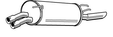Глушитель выхлопных газов конечный