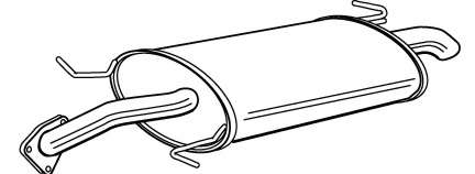 Глушитель выхлопных газов конечный