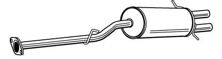 Глушитель выхлопных газов конечный
