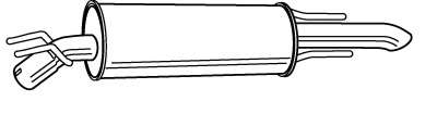Глушитель выхлопных газов конечный