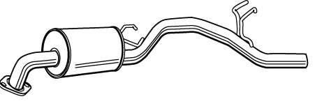 Глушитель выхлопных газов конечный