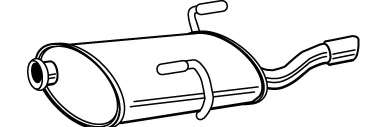 Глушитель выхлопных газов конечный