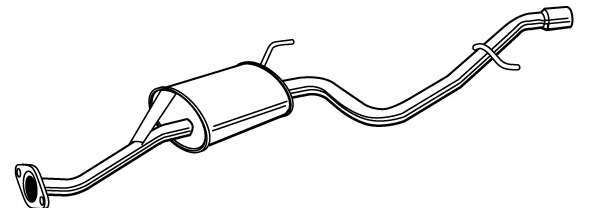 Глушитель выхлопных газов конечный