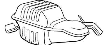 Глушитель выхлопных газов конечный