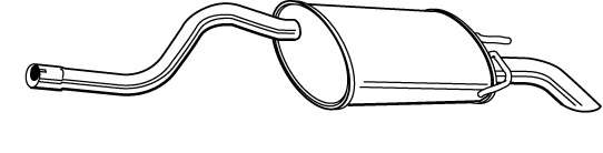Глушитель выхлопных газов конечный