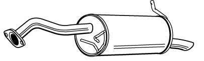 Глушитель выхлопных газов конечный