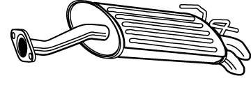 Глушитель выхлопных газов конечный