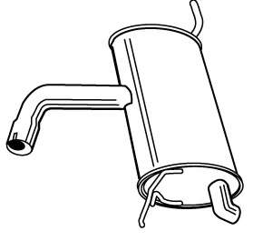 Глушитель выхлопных газов конечный