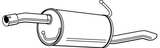 Глушитель выхлопных газов конечный