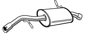 Глушитель выхлопных газов конечный
