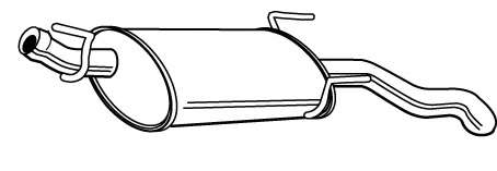 Глушитель выхлопных газов конечный