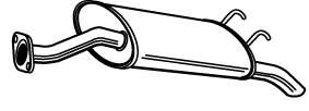 Глушитель выхлопных газов конечный