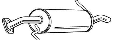 Глушитель выхлопных газов конечный