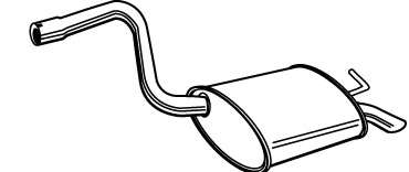 Глушитель выхлопных газов конечный