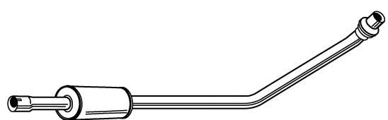 Средний глушитель выхлопных газов