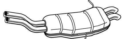 Глушитель выхлопных газов конечный