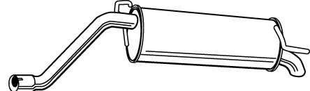 Глушитель выхлопных газов конечный