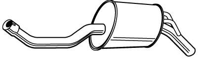 Глушитель выхлопных газов конечный