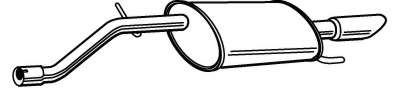 Глушитель выхлопных газов конечный