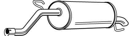 Глушитель выхлопных газов конечный
