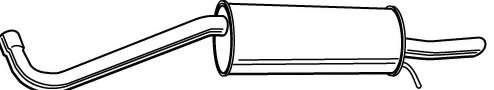 Глушитель выхлопных газов конечный