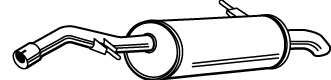Глушитель выхлопных газов конечный