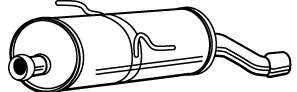 Глушитель выхлопных газов конечный