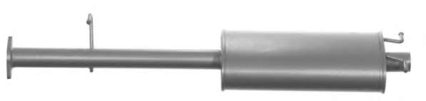 Средний глушитель выхлопных газов