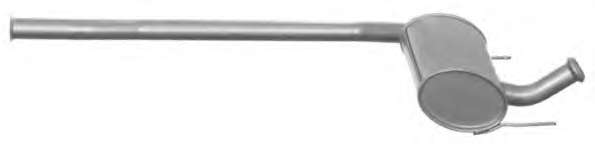 Средний глушитель выхлопных газов