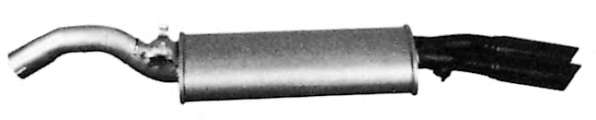 Глушитель выхлопных газов конечный