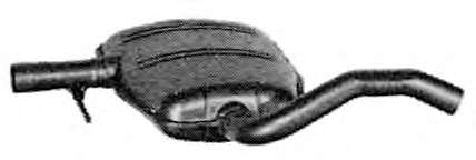 Средний глушитель выхлопных газов