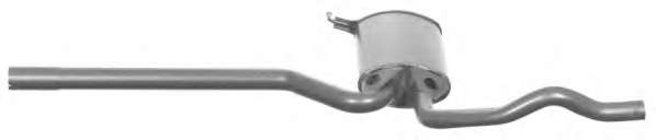 Средний глушитель выхлопных газов