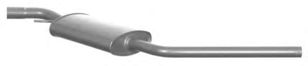 Средний глушитель выхлопных газов