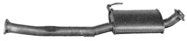 Средний глушитель выхлопных газов