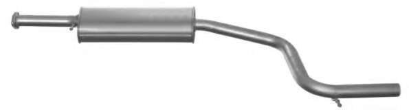 Средний глушитель выхлопных газов