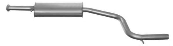 Средний глушитель выхлопных газов