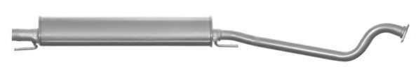 Средний глушитель выхлопных газов